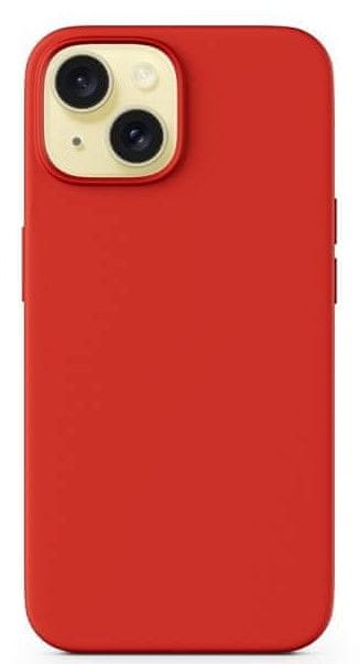 EPICO Mag+ silikónový kryt pre iPhone 15 Plus s podporou MagSafe 81210102900001 - tmavo červený